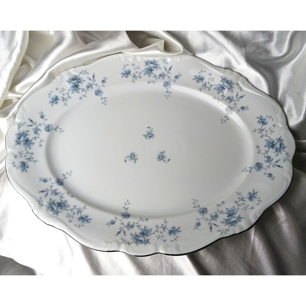 Johann Haviland Blue Garland 14 1/2'' OVAL PLATTER